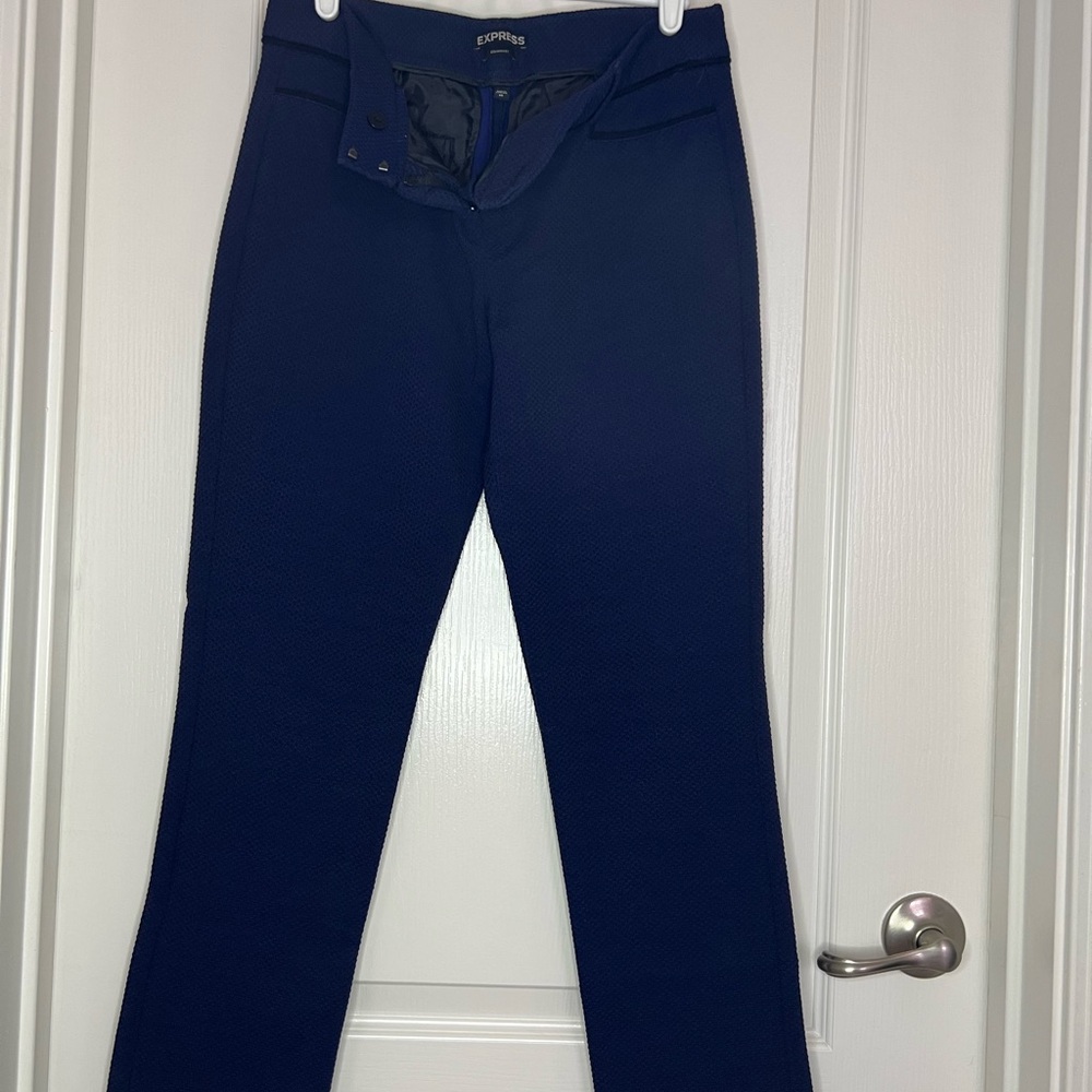 Express Women's Dark Blue Straight Leg Pants